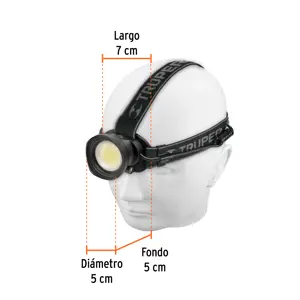 Linterna de minero LED 325 lm, recargable, TRUPER