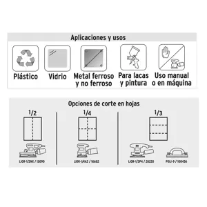 Lija de agua grano 2000 microfina carburo de silicio, Truper