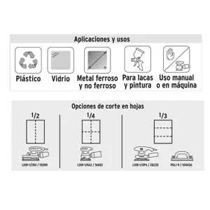 Lija de agua grano 240 de carburo de silicio, Truper