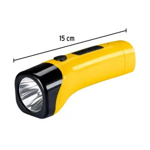 Linterna plástica de LED, 50 lm, recargable, PRETUL