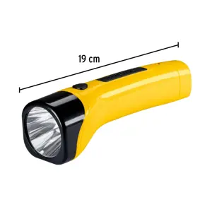 Linterna plástica de LED, 80 lm, recargable, PRETUL