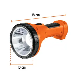 Linterna plástica 1 LED 150 lm recargable, Truper