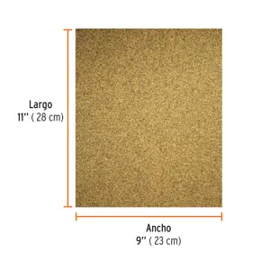 Lija para madera papel cabinet, grano 100, Truper