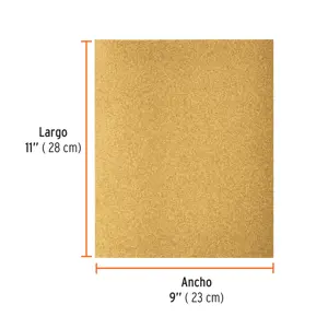 Lija para madera papel cabinet, grano 120, Truper