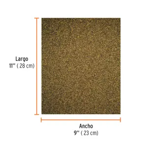 Lija para madera papel cabinet, grano 80, Truper