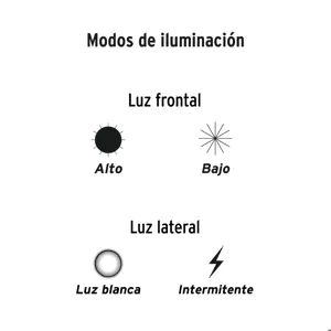 Truper Linterna de 1 LED 270 lm con luz de emergencia, recargable