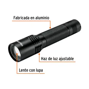 Linterna LED recargable, de aluminio, 340 lm, TRUPER