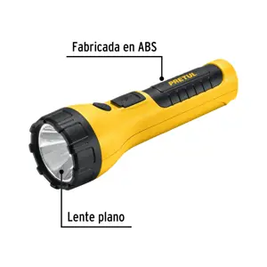 Linterna plástica recargable de LED, 120 lúmenes, Pretul