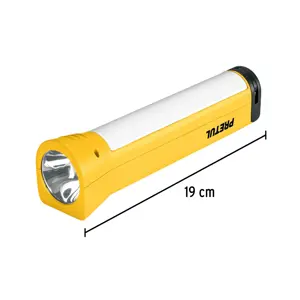 Linterna plástica de LED, 100 lm, recargable, PRETUL