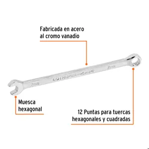 Llave combinada extralarga 7 mm x 135 mm de largo, Expert