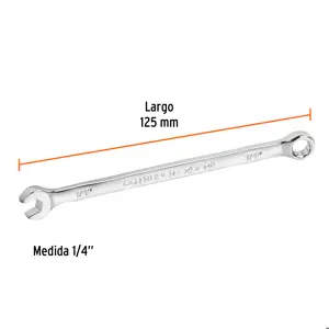 Llave combinada extralarga 1/4