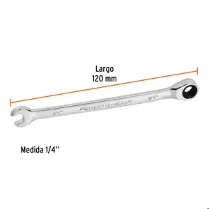 Llave combinada con matraca 1/4