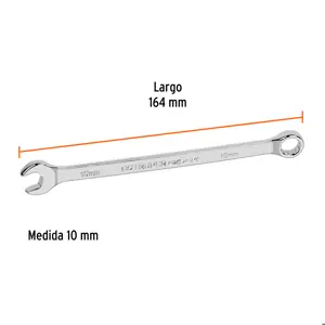 Llave combinada extralarga 10 mm x 164 mm de largo, Expert