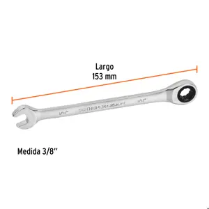 Llave combinada con matraca 3/8