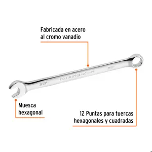 Llave combinada extralarga 7/16