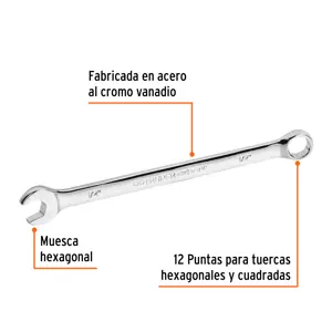 Llave combinada extralarga 1/2