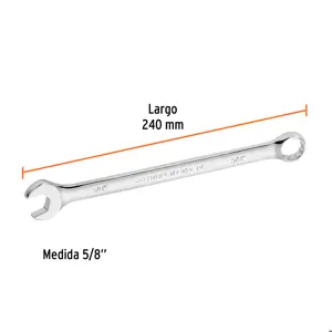 Llave combinada extralarga 5/8