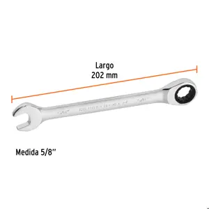 Llave combinada con matraca 5/8