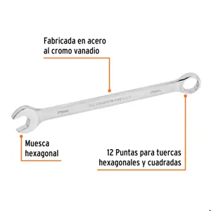 Llave combinada extralarga 21 mm x 298 mm de largo, Expert