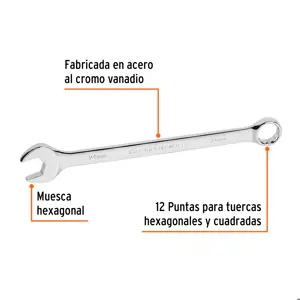 Llave combinada extralarga 24 mm x 336 mm de largo, Expert