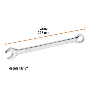 Llave combinada extralarga 13/16