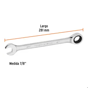 Llave combinada con matraca 7/8