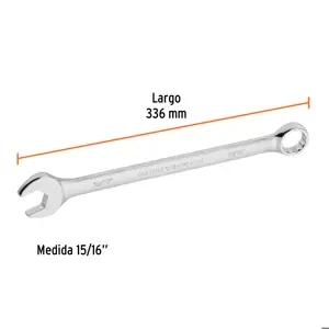 Llave combinada extralarga 15/16