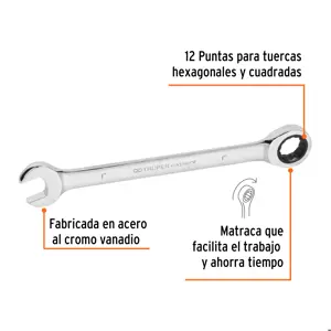 Llave combinada con matraca 1