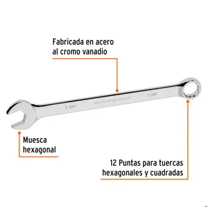 Llave combinada extralarga 1-1/8