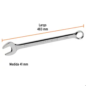 Llave combinada extralarga 41 mm x 483 mm de largo, Expert