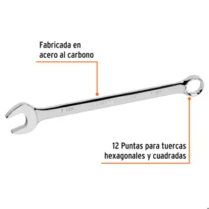 Llave combinada extralarga 1-1/2