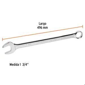 Llave combinada extralarga 1-3/4