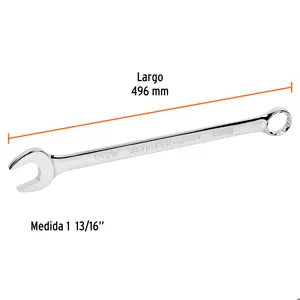 Llave combinada extralarga 1-13/16