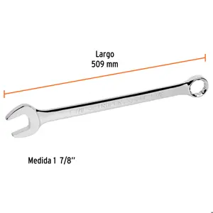 Llave combinada extralarga 1-7/8