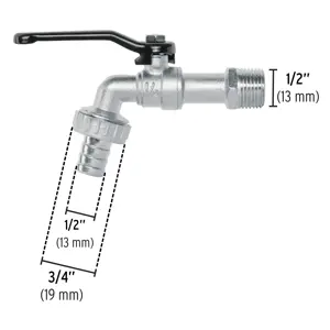 Llave de esfera, 1/2