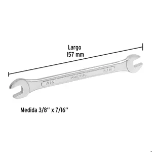 Llave española, 3/8 x 7/16