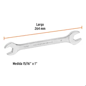 Llave española, 15/16 x 1