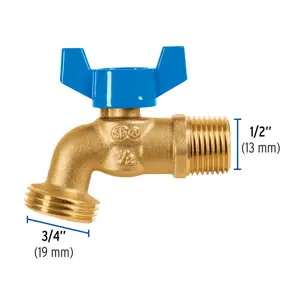 Llave de esfera de latón 1/2