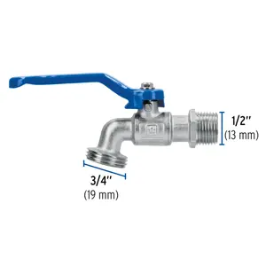 Llave de esfera de latón 1/2