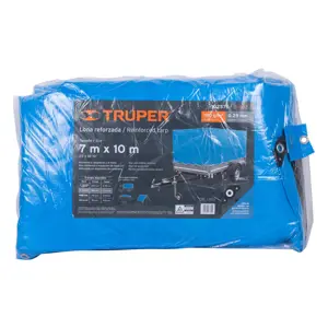 Truper Lona reforzada, 7 x 10 m, azul