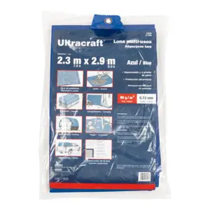 Ultracraft Lona 2.00 x 3.00 m, azul, Ultra