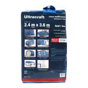 Ultracraft Lona 2.40 x 3.60 m, azul, Ultra