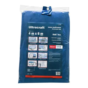 Ultracraft Lona 4.0 x 6.0 m, azul, Ultra