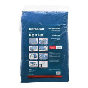 Ultracraft Lona 6.0 x 6.0 m, azul, Ultra