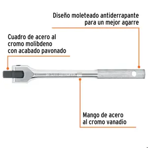 Mango articulado con cuadro de 1/2