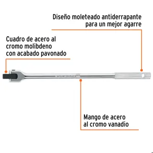 Mango articulado con cuadro de 1/2