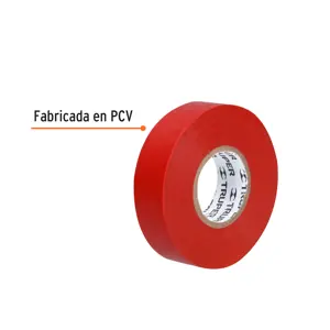 Cinta de aislar de 18 m x 19 mm, roja, Truper