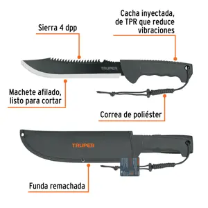 Machete doble filo 10