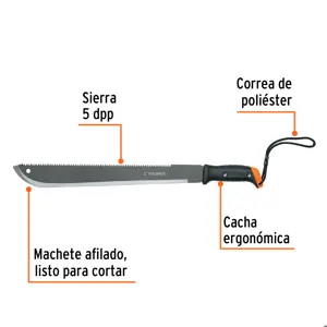 Machete doble filo 18