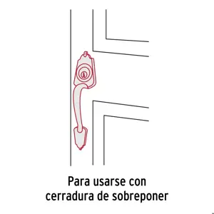 Hermex Chapetón metálico para puerta, acabado latón brillante